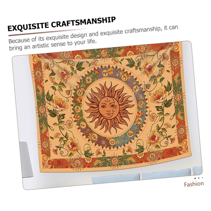 Levemolo Sun Moon Tapestry Wall Hanging Bohemian Style Home Decoration