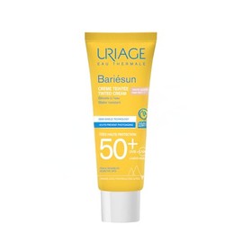 Uriage Bariésun crema SPF50+ color claro 50 ml – protección muy alta UVA/UVB/luz azul – acabado mate, unifica el tono y realza la piel con efecto glow natural