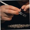 Baluue 5pcs Stainless Steel Tweezers for Stamp Collecting Handling and