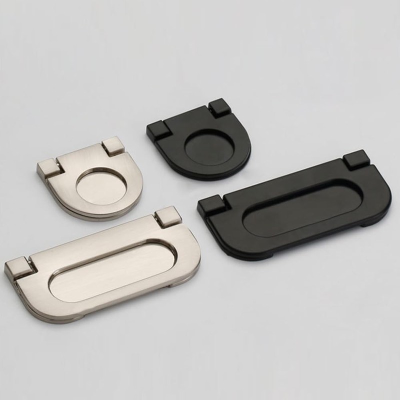 2 Pack Flush Pull Handle, Hidden Recessed Door Handle for