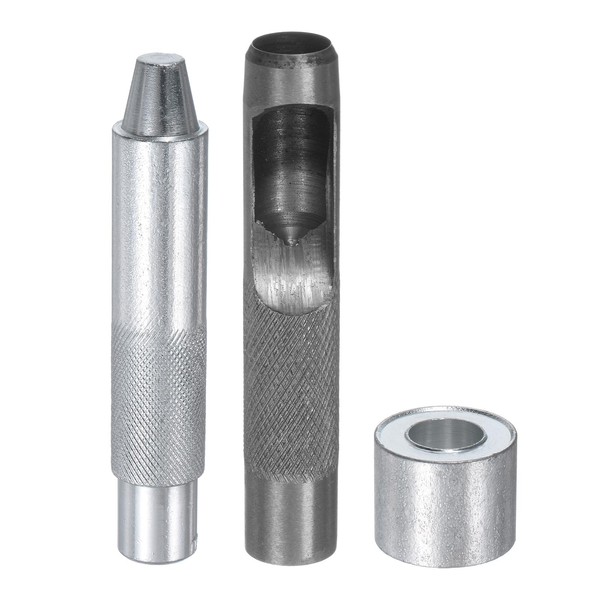 sourcing map Eyelet Hole Punch Die Tool 14mm/0.55" Leather Hollow