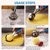 6 Pcs Cookie Scoop Set, Ice Cream Scoop Set, Multiple