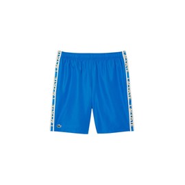 Lacoste Men's Sport Sport Logo Stripe Shorts, Gipsy Blue, Medium
