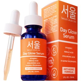 SeoulCeuticals Korean Skin Care Korean- 20% Vitamin C Hyaluronic Acid Serum + CE Ferulic Acid - Potent Anti Aging, Anti Wrinkle Korean Beauty 1oz