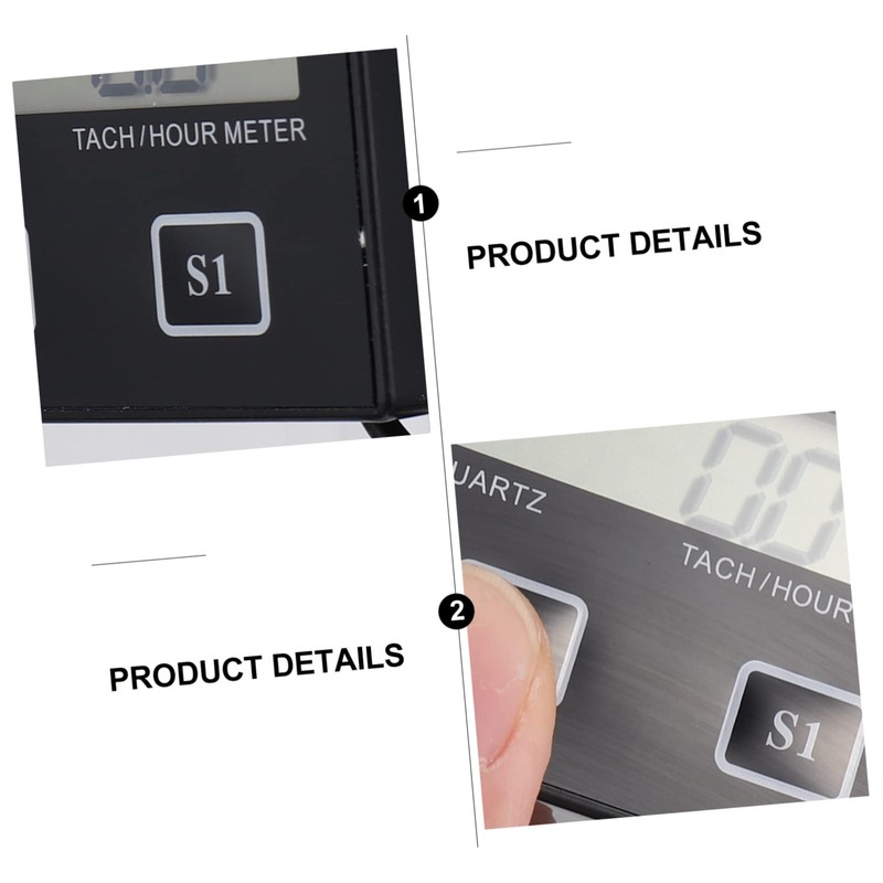 SUPVOX 3pcs Motorbike Hour Digital Timer Practical Tachometer for Motorcycle