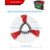 3 Pack Mop Replacement Heads Compatible with Vileda 2-in-1 Turbo