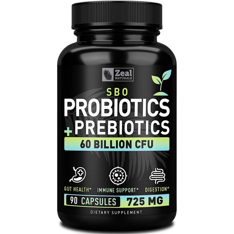 Zeal Naturals Probióticos y prebióticos Probióticos SBO (60 mil millones