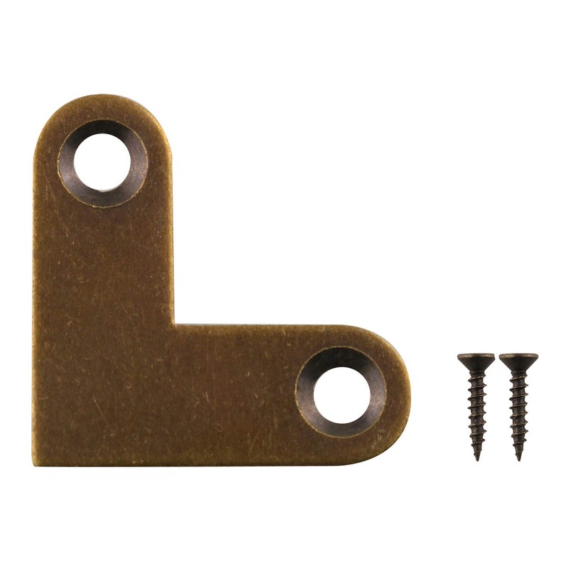 JCBIZ 6pcs 90 Degrees L Shape Flat Corner Bracket 27x10mm