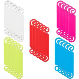 Pack of 25 Cable Labels, 5 Colours, Waterproof, Durable, Cable Marking and Marking of Cables, Reusable, Waterproof Cable Management