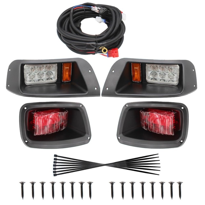 COOL STAR LED Headlight Tail Light Kit Compatible with EZGO