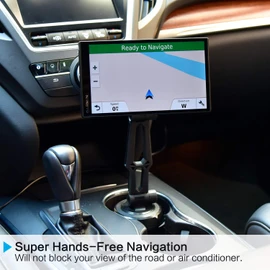 GPS Car Cup Holder Mount with Adjustable Arm for Garmin Navigators