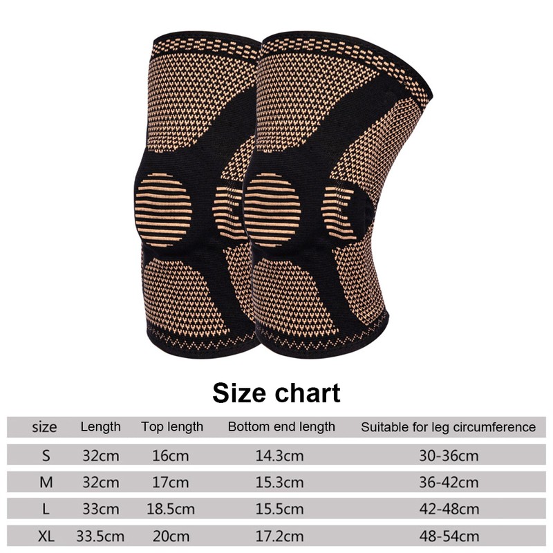 1 Pair Knee Brace Elastic Breathable Knee Sleeve Compression Non