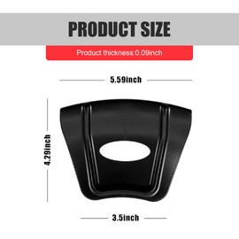 DACIRTY 2 PCS Wheel Rim Shield Protector, Double Convex Anti-skid Tire Dismantle Rim Protector, Portable Repair Accessory, Suitable for Most Cars Motorcycles (Black)