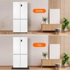 Mini Fridge Mat, 19.7x19.7x0.6 Inch Non-Slip Thick Under Refrigerator Silicone