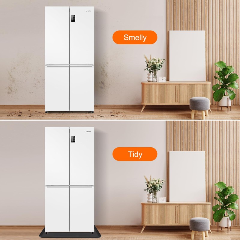 Mini Fridge Mat, 19.7x19.7x0.6 Inch Non-Slip Thick Under Refrigerator Silicone