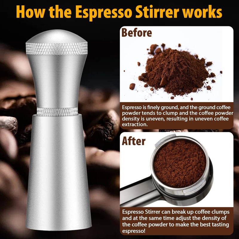 WDT Espresso Distribution Tool Espresso Stirrer Tools for Barista, 0.35mm