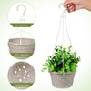 VOSAREA 4pcs Plastic Hanging Planters Hanging Plant Containers with Drainage