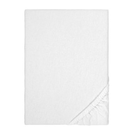 Biberna Sleep & Protect 0808421 stretch fitted sheet (base height max. 35 cm) (Molton), white