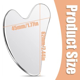Gua Sha Stone, Stainless Steel Gua Sha Stone for Jaw Shaping, Swelling Reduction, Skin Care Gift and Face, Eyes, Neck for Skin Care, Beauty and Relaxation of Body Muscles (Silver)