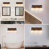 Lanhall 3-Light Farmhouse Bathroom Light Fixtures Vintage Vanity Lights Over