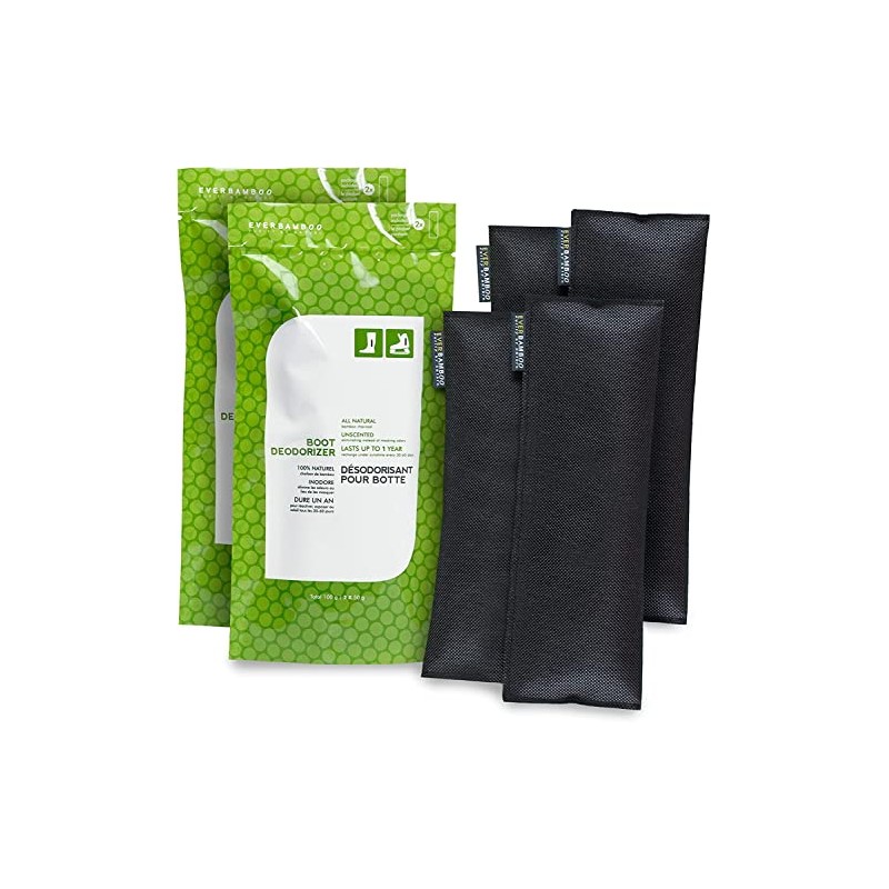 Ever Bamboo Boot Deodorizer Bag Set w/Natural Bamboo Charcoal (1