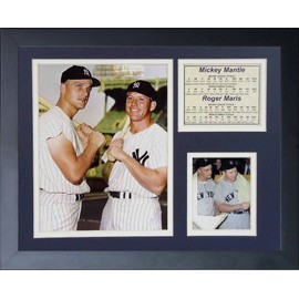 Legends Never Die "Mickey Mantle and Roger Maris Bats Framed Photo Collage, 11 x 14-Inch, (11108U)