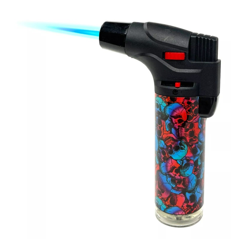 12 Pack Jumbo 4" Single Jet Flame Torch Gun Lighter