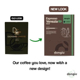 Dongiò Caffè Espresso Venezia (dek) - 50 Easy Serving Espresso Pods (ESE 44mm) – Dark Roast Coffee (Intensity 8/10) - Roasted and Blended in Italy