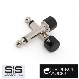Evidence Audio SIS Screw-in Solderless Plug – Right Angle, Black