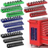 Datanly 12 Pcs Magnetic Socket Organizer Set Compatible with SAE