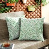 HUASHUZI Cushion Covers William Morris 40x40cm Green Leaf Decorations Double