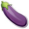 Magnet Me Up Eggplant Emoticon Magnet Decal, 6.5 Inch, Cute