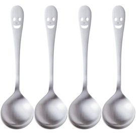 Nagao NY-9 Tsubamesanjo Nico Bouillon Spoon, Set of 4, 6.4 inches (16.3 cm), Made in Japan