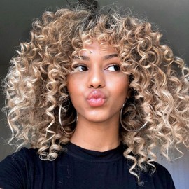 Mscat 10 Inch Gogo Curl Crochet Hair 8 Packs Pre Looped Water Wave Crochet Hair Ombre Blonde Ocean Wave Goddess Box Braids Deep Twist Synthetic Braiding Hair for Women(8 Packs, T27613#)