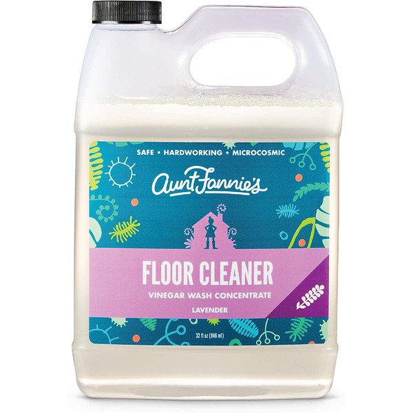 Aunt Fannie's Floor Cleaner Vinegar Wash - Multi-Surface Cleaner, 32 oz. (Single Bottle, Lavender)
