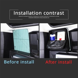 PIUGILH Trunk Side Window Organizer Storage Bag Compatible with Land Rover Defender 110 2020 2021 2022 2023 2024 Interior Accessories, 1Pcs (Universal Left/Right)