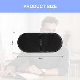 QIYUDA 12 Pcs Eye Patch for Adults Kids, Reusable Soft Single Right Left Eye Patches Glasses for Treating Lazy Amblyopia Strabismus (Black)