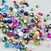 Pinhoollgo 100pcs 8mm Bicone Crystal Glass Beads Faceted Bicone Crystal