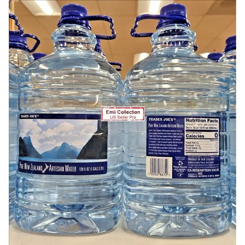 Trader Joe’s Pure New Zealand Artesian Water 128fl oz 3.78L