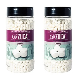Twang Café Zuca Dehydrated Mini Marshmallows, Coffee Topping, 2.6oz - 2 pack