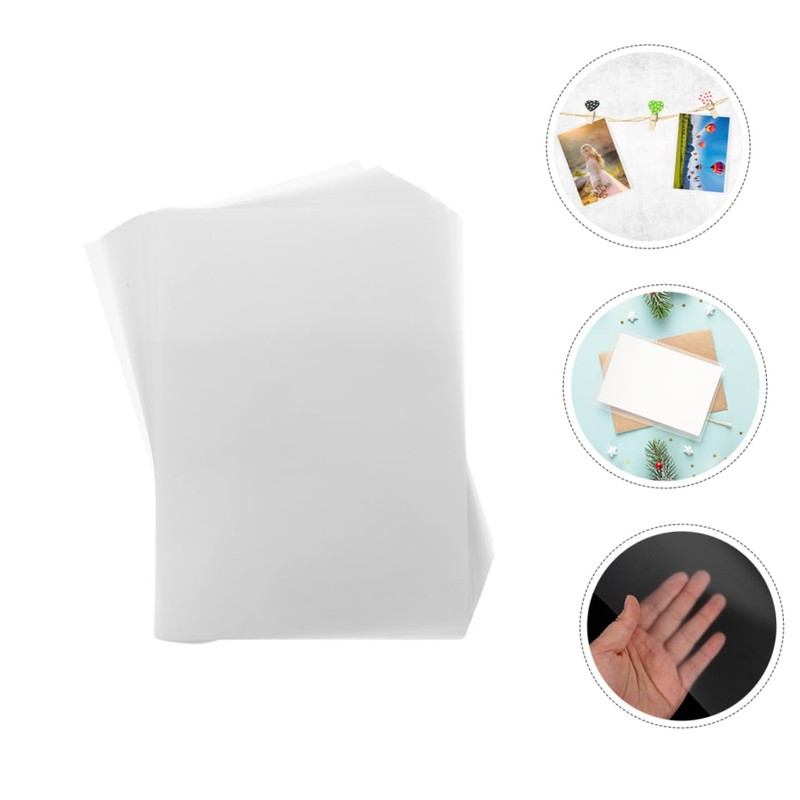 TEHAUX High Durability Photo Lamination Sheets 100pcs Plastic Lamination Film