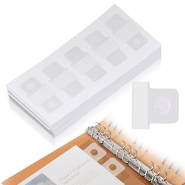 500PCS Clear Binder Hole Reinforcement Stickers, Self-Adhesive Hole Punch Reinforcement Labels, Change No Punched Page to Loose-Leaf Binder Refill Insert for Scrapbooking Album Office School Supplies