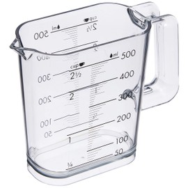 Wahei Freiz GC-263 Cookware Measuring Cup, 16.9 fl oz (500 ml), Silver Gray, Dishwasher Safe, Made in Japan