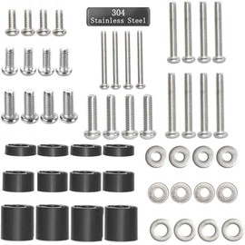 Coret Universal TV Mount Hardware Kit, Compatible with LG, Sanyo, Haier & More, Wall Mount, Includes M4, M5, M6 Screws, Washers & Spacers