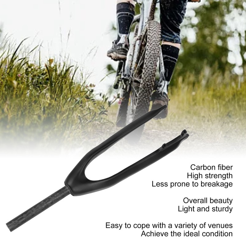 24inch Mountain Bike Fork Shock Absorption 3K Pattern Carbon Fiber