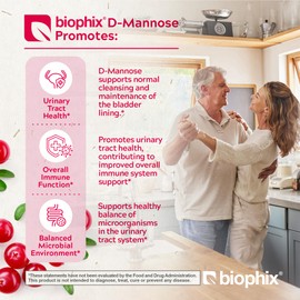 biophix Pure Mannose 100 Percent Powder 2000 mg 3 oz 85 Grams - Supports Urinary Bladder Tract Health