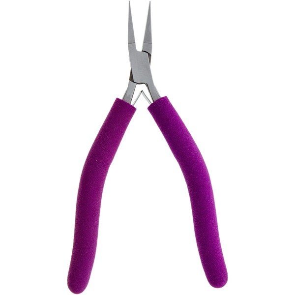 Pliers - Flat Nose, 6.5” 4mm Slim Line (Purple Padded