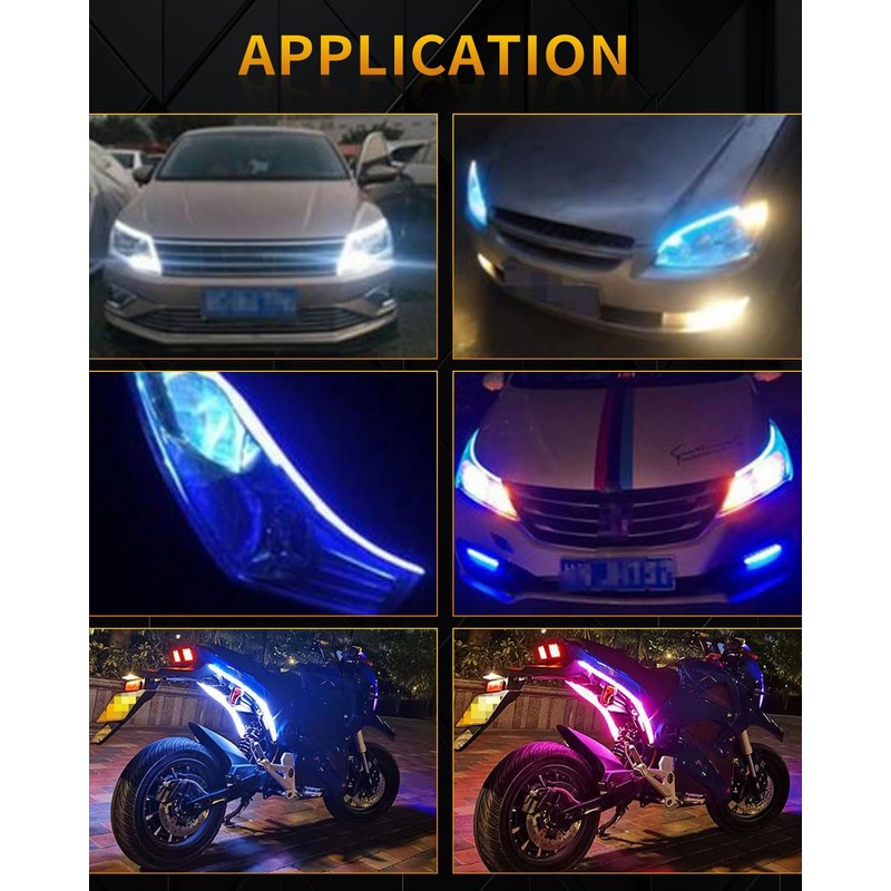 Qasim Sequential LED Strips APP Bluetooth Control RGB Multi Color