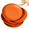 YUNSHENGFANGDM Wheat Straw 9 Inch Dinner Plates, 4 Pack Sturdy