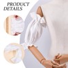 NICENEEDED Removable Puff Sleeves, Detachable Bridal Sleeve for Wedding Dress,
